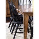 Treasures Bow Back Side Chair - Black