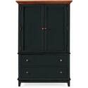 Door Chest-Black with Cherry Top