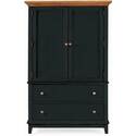 Door Chest-Black with Maple Top