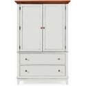 Door Chest-White with Cherry Top