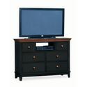 Entertainment Center-Black With Cherry Top