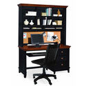 Computer Desk-Blackwithcherry Top