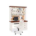 Computer Desk-Whitewithcherry Top