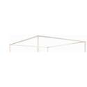 Queen Canopy Frame-White