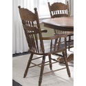Old World Embossed Back Arm Chair