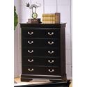 Louis Philippe Chest in Deep Black
