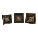 Set of 3 Regency Picture Framed Clocks