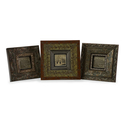 Set of 3 Bronzed Hues Picture Frames