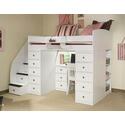 Space Saver Loft T with 2 Chests, Desk & 4 Stairs                                                                                       