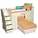 Space Saver T/T with 2 Chests, Stairs & Platform Bed                                                                                                         