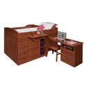 Captain's Bed (Twin) with Pull-Out Desk  (Stairs on Back)                                                      