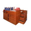 Captain's Bed (FULL) with Drawers,Cabinet & 3 Stairs                      