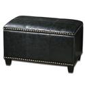 Uttermost Beckham Small Black Storage Bench