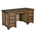 Mango Wood Desk with Dovetail Drawers