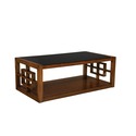 Hamilton End Table w/Black Glass            