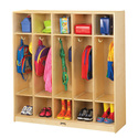 Kydz Strong Coat Locker - 5 Sections