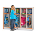 Toddler Coat Locker - 5 Sections - Black
