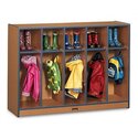 Toddler Coat Locker - 5 Sections - Black