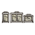 Set of 3 Ruben Cast Iron Pictture Frames