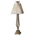 Metal Lamp with Matching Curled Finish