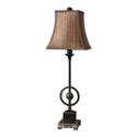 Dark Bronze Lamp with Lightly Distressed Finish