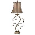 Decorative Lamp with Silver Champagne Finish