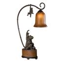 Bronze Lamp with Gold Undertones