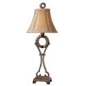 Distressed Buffet Lamp with Maple Wash