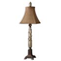 Antiqued Silver Leaf Lamp