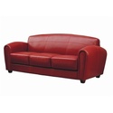 Red Leather Sofa