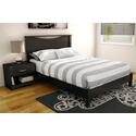 Step One Full Platform Bed & Headboard in Pure Black