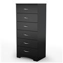 Step One 6 Drawer Chest in Pure Black