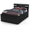 Cosmos Full Mate's Captain Bed & Bookcase Headboard