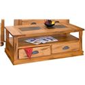 Sedona Coffee Tbl w/ Drawers & Casters
