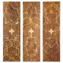Set of 3 Scrolled Art Accent