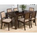 Cappuccino Cherry Finished 7-Piece Dining Set