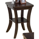 Joes Espresso Finished Chairside Table 
