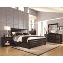 Tangerine 330 Queen Panel Bed w/Side Storage