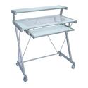 Computer Cart w/ Clear Glass