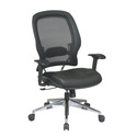 Professional Managers Chair with Air Grid Back and Leather Seat