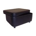 Jumbo Rectangular Vinyl Storage Ottoman