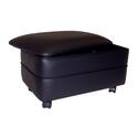 Rectangular Vinyl Storage Ottoman