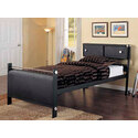 Z-Bedroom Twin Size Bookcase Bed with Flat Panel Footboard 