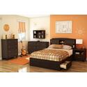 Clever Full 6 Piece Bedroom Set in Mocha