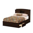 Clever Full Mate's Platform Bed & Bookcase Headboard