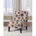 Lily Purple Floral Slipper Chair