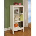 Parker White 3-Shelf Bookcase