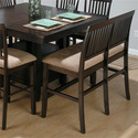 Baker's Cherry Finished Counter Height Bench W/ Upholstered Seat  (rta 1/ctn)