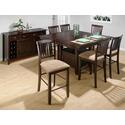 Baker's Cherry Finished Counter Height 7-Piece Dining Set