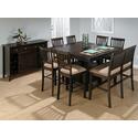 Baker's Cherry Finished Counter Height 8-Piece Dining Set